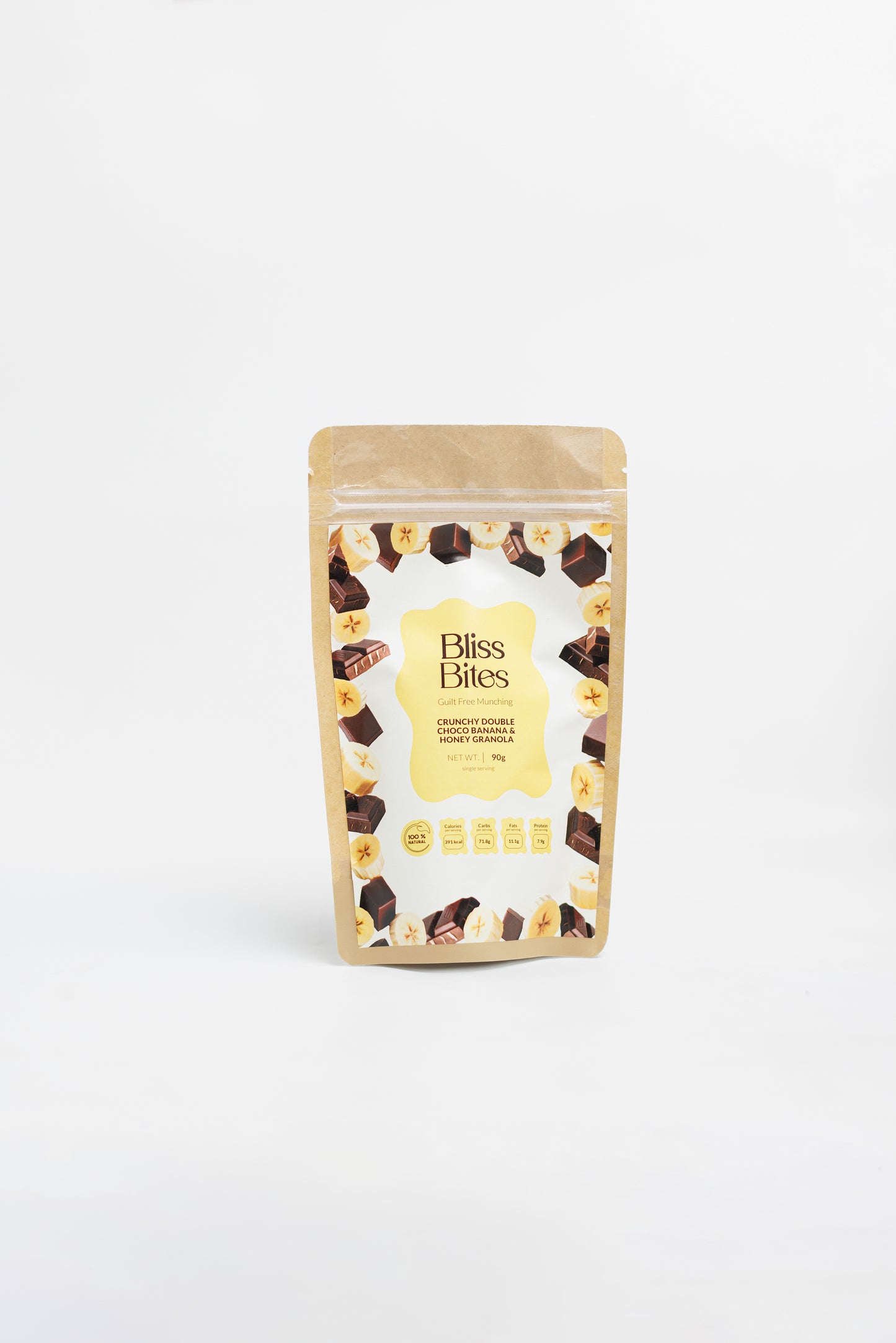 Double chocolate banana-mini snack pack