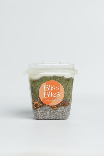 Matcha chia seeds pudding