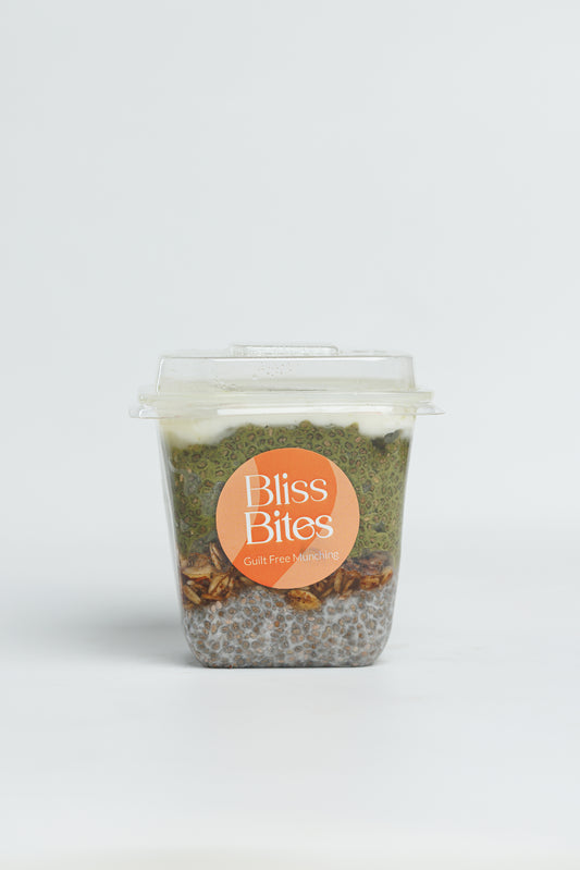 Matcha chia seeds pudding