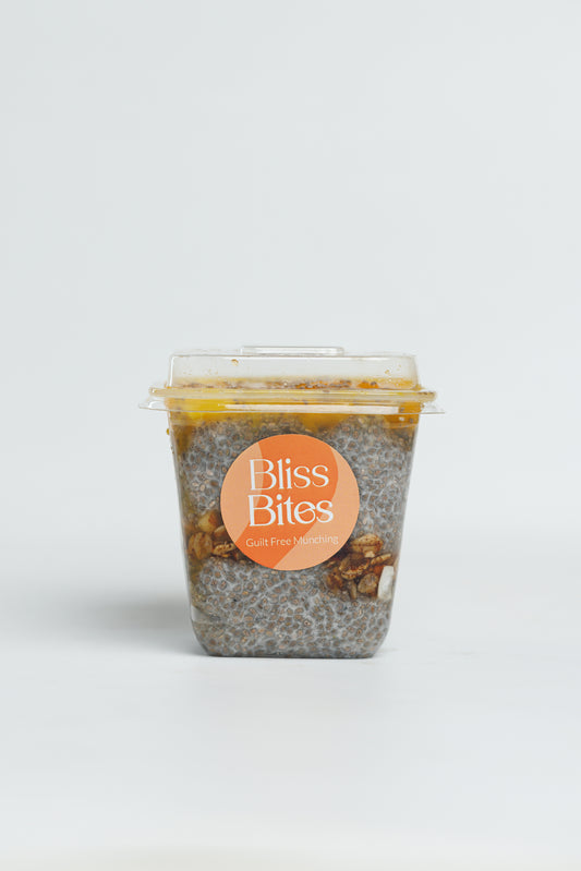 Mango chia seeds pudding