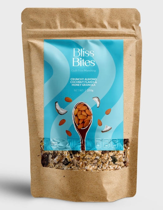 Almond coconut flakes granola